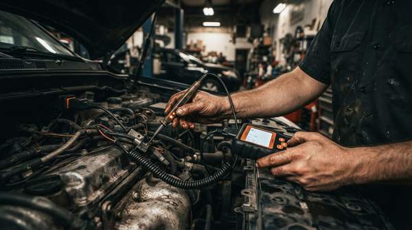 Editorial illustration for Circuit Tester or OBD-II Scanner? Choosing Your Next Diagnostic Tool After a Multimeter