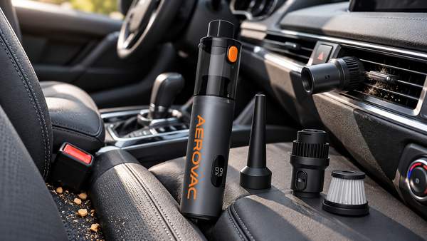 Clean Car Vents and Seat Gaps With AeroVac’s 2-in-1 Air Duster and Vacuum
