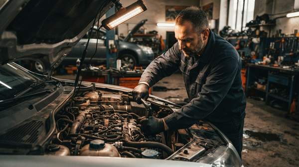 Editorial illustration for Dealership or Independent Shop? A Four-Factor Framework for Your Next Car Repair